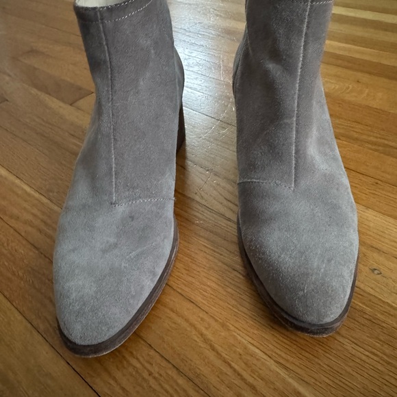 rag & bone Light Gray Suede Ankle Boots - Picture 1 of 6